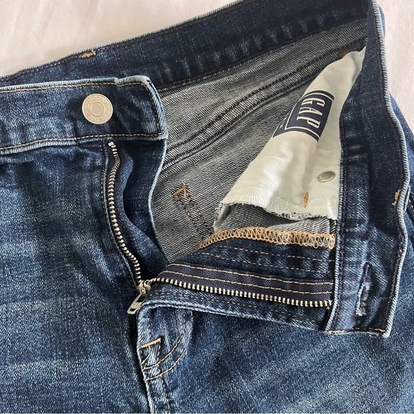 Gap 4” short high rise dark wash denim shorts size 25R - Picture 3 of 11